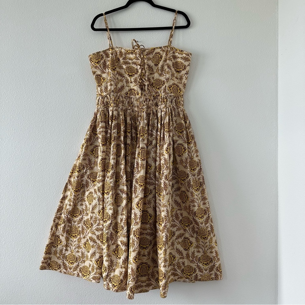 Rhode Resort Katrina Dress Sz 12 Floral Midi NWT - Picture 3 of 12